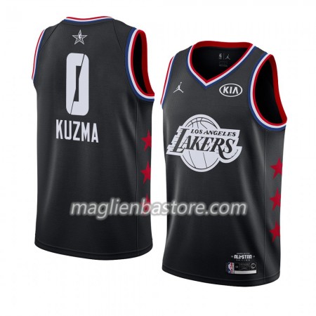 Maglia Los Angeles Lakers Kyle Kuzma 0 2019 All-Star Jordan Brand Nero Swingman - Uomo